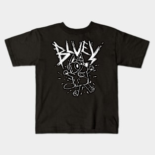 bluey rock edition Kids T-Shirt